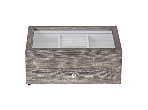 Mele and Co Ardene Grey Wooden Jewelry Case