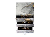 Mele and Co Maura Marbled Glass Jewelry Box