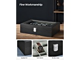 12-Slot Watch Box with Large Glass Lid