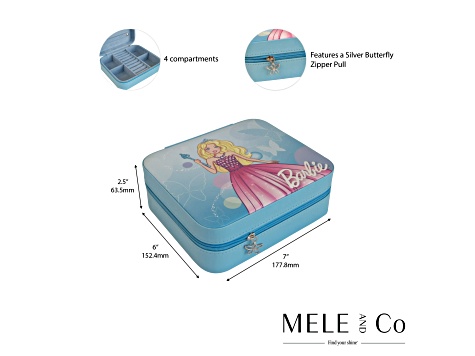 Mele and Co Barbie Butterfly Jewelry Box
