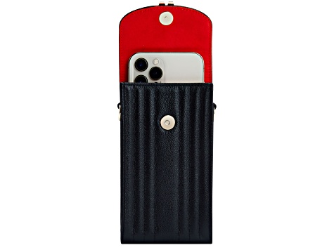 Mimi Black Phone Case with Wristlet - 17CC1A | JTV