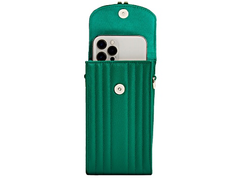 Mimi Green Phone Case with Wristlet