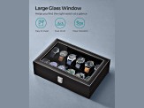 12-Slot Watch Box with Glass Lid