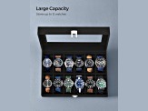 12-Slot Watch Box with Glass Lid
