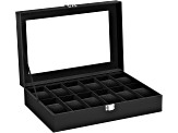 12-Slot Watch Box with Glass Lid