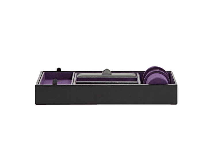 Blake Black Valet Tray with Cuff