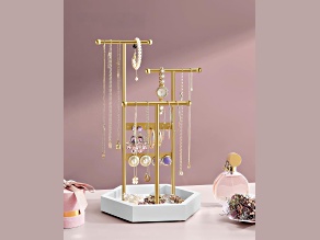 Jewelry Holder with Metal Frame