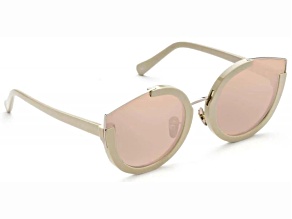 Sunday Somewhere NAY NAY Cat Eye Blush Frame with Rose Gold Lenses Sunglasses