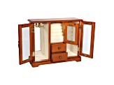 Mele and Co Trina Glass Doors Wooden Jewelry Box