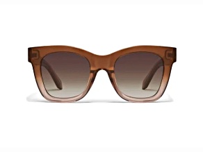 QUAY After Hours Coffee Doe Square Frame with Brown Lenses Sunglasses
