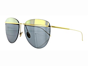 Sunday Somewhere TALLULAH Square Gold Frame with Gold Black Lenses Sunglasses