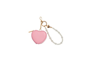 Pink Heart Pouch Bag Charm