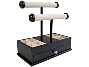 Mele and Co Ivy Jewelry Box and Bangle Bar in Black