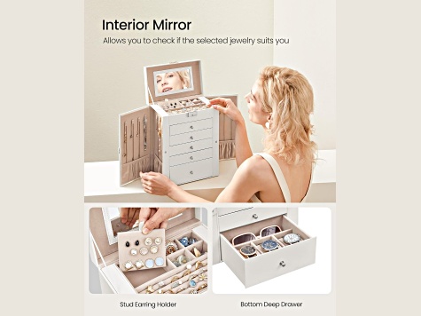 6-Tier Large Jewelry Case with Drawers