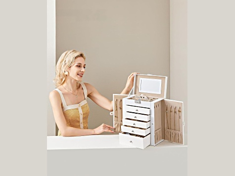 6-Tier Large Jewelry Case with Drawers