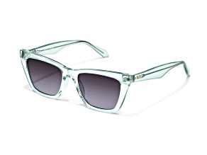 QUAY Call the Shots Glass Cat Eye Frame with Smoke Lenses Sunglasses