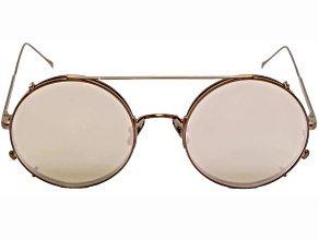 Sunday Somewhere VALENTINE Round Rose Gold Frame with Pink Lenses Sunglasses