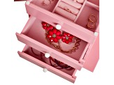 Mele and Co Louisa Girls Wooden Jewelry Armoire