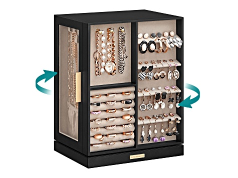 Jewelry Box 360° Rotating with 5 Drawers - 1WZ3NA | JTV