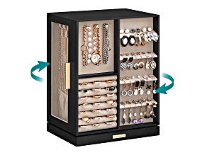 Jewelry Box 360° Rotating with 5 Drawers