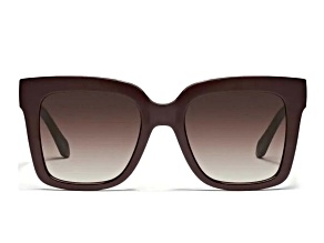 QUAY Icy Espresso Square Frame with Brown Lenses Sunglasses