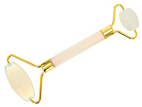 Opalite Facial Roller with Gold Tone Accents
