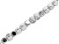 Silver Tone Coated Hematine Appx 4mm Cube Eyeglass and Mask Chain in Silver Tone Appx 28" in Length