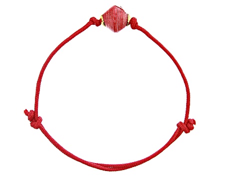 Akola Ruby Red and Zebra Adjustable Bracelet Set of 2 Card