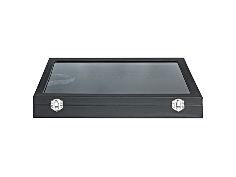 Necklace Jewelry Box with Window in Black