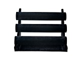 3-Tier Collapsible Bracelet Bar Display in Black Velvet