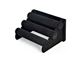 3-Tier Collapsible Bracelet Bar Display in Black Velvet