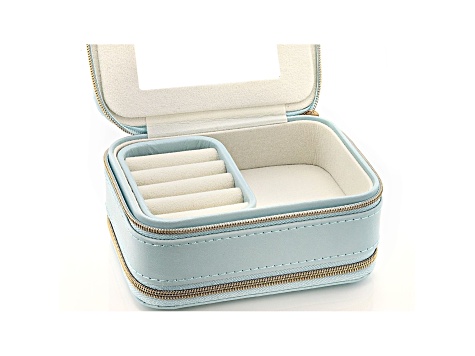 Jewelry Organizer With Mirror Display Travel Jewelry Case Boxes