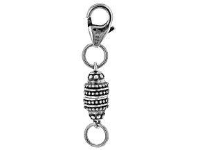 Oval Magnetic Clasp Converter in Sterling Silver Appx 15x6mm
