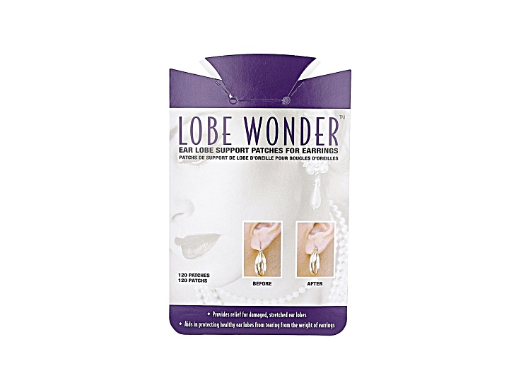 Lobe Wonder 240 Earring Support Patches Self Adhesive Oval