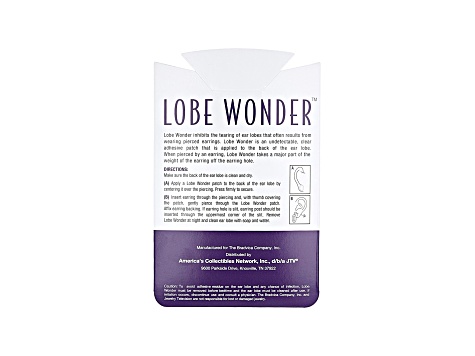 Lobe Wonder Ear Lobe Support Patches for Earrings appx 120 Patches
