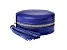 Blue Round Compact Jewelry Box with Tassel appx 9.5x4.5cm