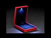 Red Pendant Box with Led Light appx 9x7x3.4cm