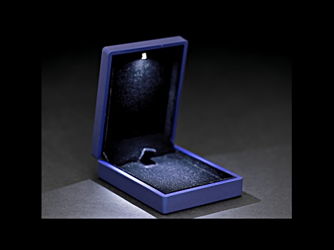 Blue Pendant Box with Led Light appx 9x7x3.4cm