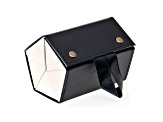 Black Folding Travel Organizer With Mirror for Jewelry and Accessories