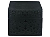 Black Velvet Scroll Design Ring Gift Box