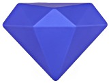 Blue Gemstone Shaped pendant & Earrings Gift Box with LED