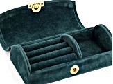 Blue Velvet Travel Size Jewelry Case