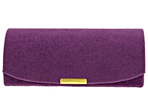 Purple Velvet Travel Size Jewelry Case