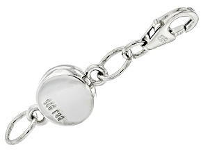 Rhodium Over Sterling Silver Magnetic Clasp