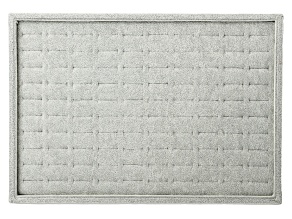 Gray Velvet Ring Display Tray