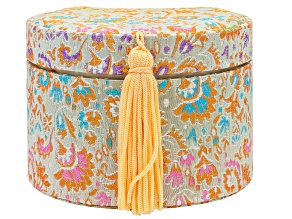 Multicolor Silk Embroidered Jewelry Box