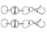 Magnetic Clasp Set of 2 in Rhodium Over Sterling Silver