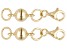 Magnetic Clasp Set of 2 in 18k Gold Over Sterling Silver