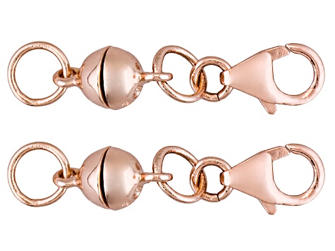 Magnetic Clasp Set of 2 in 18k Rose Gold Over Sterling Silver