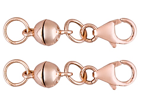 Magnetic Clasp Set of 2 in 18k Rose Gold Over Sterling Silver